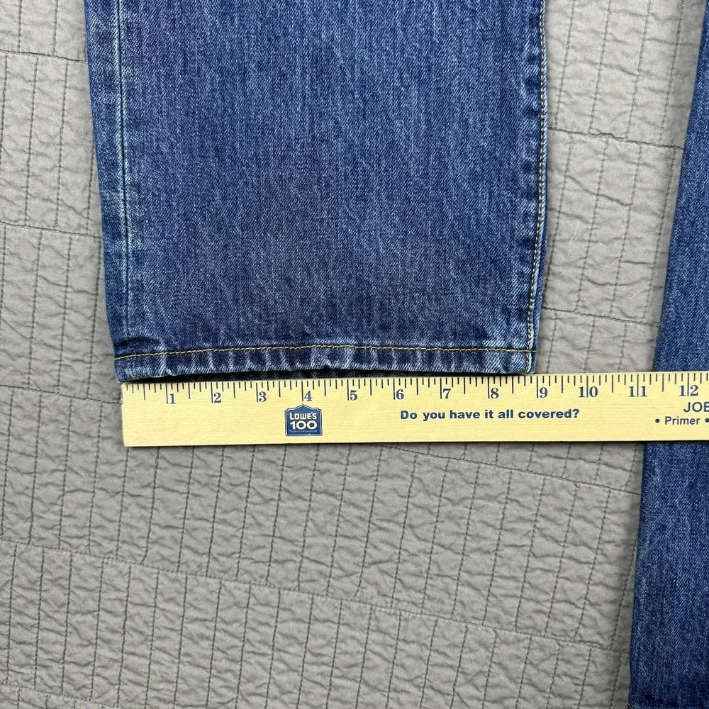 Levis 501 Jeans Men 38x30 (36x30) Blue Medium Wash Button Fly Straight Leg Denim